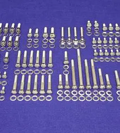 Small Block Ford 260-289-302 Stainless Engine Hex Bolt Kit (D)