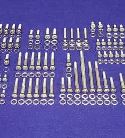 Small Block Ford 260-289-302 Stainless Engine Hex Bolt Kit (P)