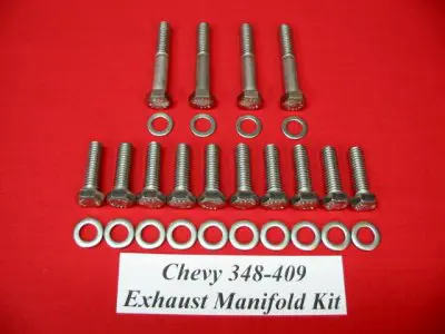 348 Stock Exhaust Manifold Hex Bolt Kit