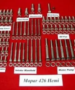 281 Pc 426 Hemi Stainless Hex Engine Bolt Kit