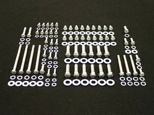 224 Pc Buick 455 Stainless Steel Hex Bolt Kit