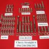 Chevy 194 230 250 292 Stainless Steel Hex Bolt Kit