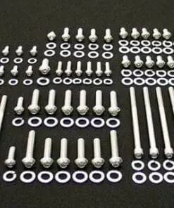 226 Pc Buick 215 V-8 Polished Stainless Steel Button Bolt Kit