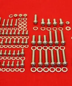 204 Pc Olds V-8 Polished Button Head Bolt Kit