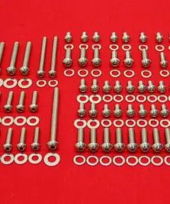 Pontiac V-8 Polished Button Head Bolt Kit