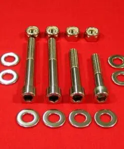 Polished Stainless Steel Banshee Rear Shock & Linkage Bolt Kit