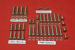 1970-1984 FLH Shovelhead Polished Allen Bolt Kit