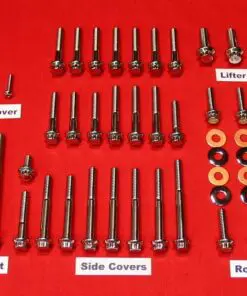 1984 1/2-85 Sportster Ironhead Show Polished Grd 8 Bolt Kit