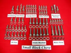 229 Pc 5.0L 305 - 5.7L 350 Non-EFI Hex Engine Bolt Kit