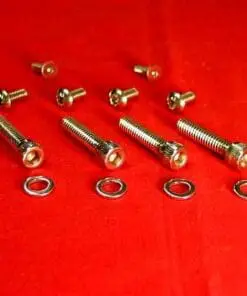 1972-1981 Polished Harley Switches & Levers Bolt Kit