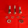 1999-2008 FLT-FLH Show Polished Grade 8 Rear Footboard Bolt Kit
