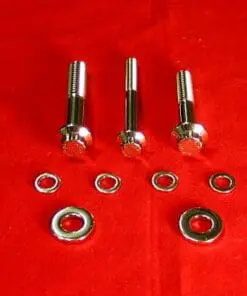 1999-2008 FLT-FLH Polished Grade 8 Front Footboard Bolt Kit