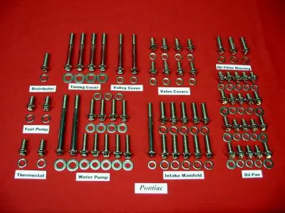 Pontiac Grade 8 Stainless ARP Engine Bolt Kit