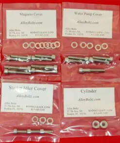 2003-2006 KFX400 Polished Stainless Steel ATV Engine Only Bolt Kit