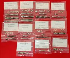 2008-2014 KFX450R Polished Stainless Steel ATV Engine Only Bolt Kit