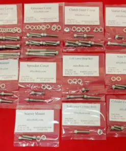 2008-2014 KFX450R Polished Stainless Steel ATV Engine Only Bolt Kit
