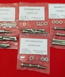 SUZUKI 1968-1975 T500 TITAN Polished Stainless Steel Engine Bolt Kit Set
