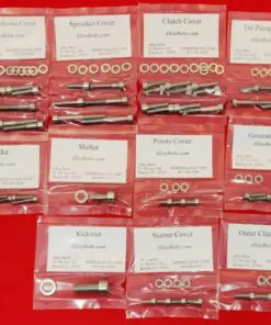 SUZUKI 1971-1977 GT750 Polished Stainless Steel Engine Bolt Kit Set