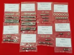 SUZUKI 1971-1977 TM400 TS400 Polished Stainless Steel Engine Bolt Kit Set