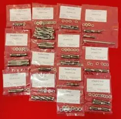 KAWASAKI 1979-1985 KZ1000 KZ1100 SHAFT DRIVE Polished Stainless Steel Engine Bolt Kit Set