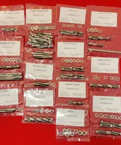 KAWASAKI 1979-1985 KZ1000 KZ1100 SHAFT DRIVE Polished Stainless Steel Engine Bolt Kit Set