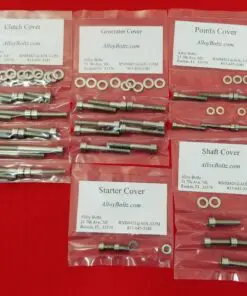 SUZUKI 1979-1988 GS850 8 VALVE Polished Stainless Steel Engine Bolt Kit Set