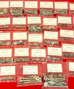 Alternative view of 1985-1986 Honda ATC350X Polished Stainless Steel ATV Bolt Kit Set