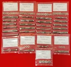 1985-1986 ATC350X Polished Stainless Steel Engine Only Bolt Kit Set