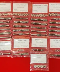 1985-1986 ATC350X Polished Stainless Steel Engine Only Bolt Kit Set