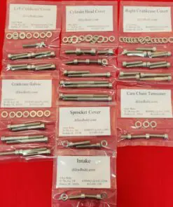 1986-1987 ATC200X ATV Polished Stainless Steel Engine Only Bolt Screw Kit