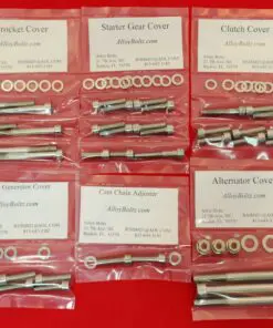 SUZUKI 1986-1996 GSXR750 GSX750F Polished Stainless Steel Engine Bolt Kit Set
