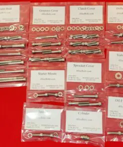 SUZUKI 1986-2004 LS650 SAVAGE 2005 & UP BOULEVARD S40 Polished Stainless Steel Engine Bolt Kit Set