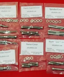 SUZUKI 1996-99 GSXR750 Polished Stainless Steel Engine Bolt Kit Set