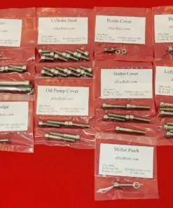Ducati 1968-1974 Widecase Bevel Drive 250 350 450 Polished Stainless Steel Engine Bolt Kit Set