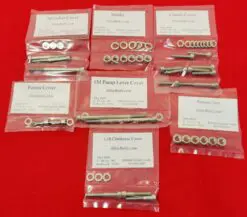 KAWASAKI 1969-1976 H1 A B C D E F KH500A8 Polished Stainless Steel Engine Bolt Kit Set
