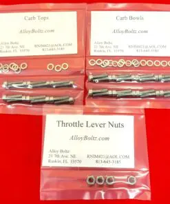 KAWASAKI 1973-1980 Z1 KZ900 KZ1000 CARB Polished Stainless Steel Bolt Kit Set