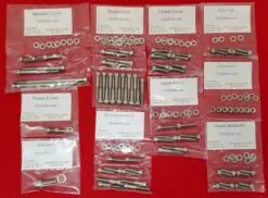 KAWASAKI 1973-83 Z1 KZ900 KZ1000 Polished Stainless Steel Engine Bolt Kit Set
