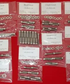 KAWASAKI 1973-83 Z1 KZ900 KZ1000 Polished Stainless Steel Engine Bolt Kit Set