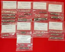 KAWASAKI 1974-1978 KZ400 A1-A2 D1-D4 S1-S3 Polished Stainless Steel Engine Bolt Kit Set