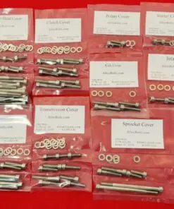 KAWASAKI 1976-1982 KZ750 B1-B4, G1, M1 Polished Stainless Steel Engine Bolt Kit Set