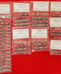 KAWASAKI 1980-1983 KZ750 E1-E3 F1 H1-H4 L3 N1-N2 R1 Polished Stainless Steel Engine Bolt Kit Set