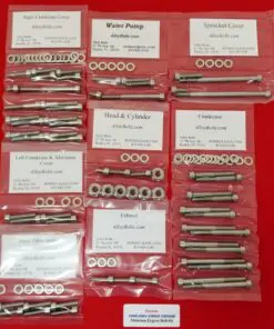 1985-01 HONDA CR500 CR500R Polished Stainless Steel Engine Bolt Kit Set