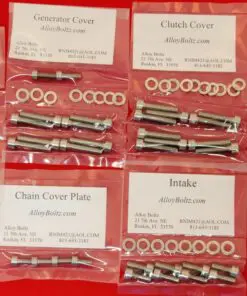 KAWASAKI 1998-2003 NINJA STREET FIGHTER ZX-9R ZX900 Polished Stainless Steel Engine Bolt Kit Set