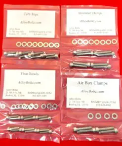 HONDA DOHC CB650 CB750 CB900 CB1100 CARB Polished Stainless Steel Bolt Kit Set