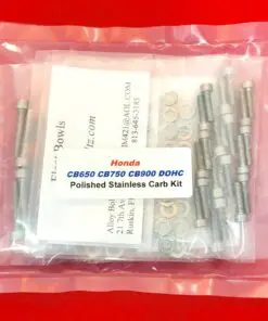 HONDA DOHC CB650 CB750 CB900 CB1100 CARB Polished Stainless Steel Bolt Kit Set - Image 4