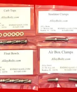 1968-1973 HONDA CB350 CL350 CARB Polished Stainless Steel Bolt Kit Set