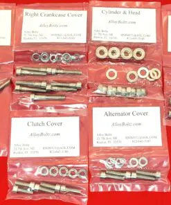 HONDA 1987-1989 CR125R Polished Stainless Steel Engine Bolt Kit Set