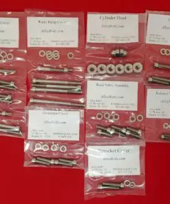 2002-07 HONDA CR250R Polished Stainless Steel Engine Bolt Kit Set