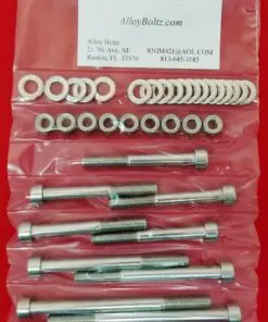 1970-75 HONDA CB100 CL100 CL125 CB125 MOTOR MOUNT Polished Stainless Steel Bolt Kit Set