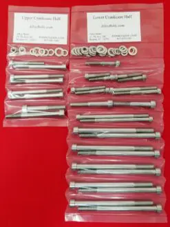 KAWASAKI 1973-80 Z1 KZ900 KZ1000 CRANKCASE Halves Polished Stainless Steel Bolt Kit Set